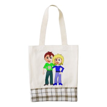 Cutest Couple Zazzle Heart Tote Bag by Awesoma at Zazzle