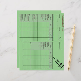 Cutest Creature Immunization Records-Horizontal