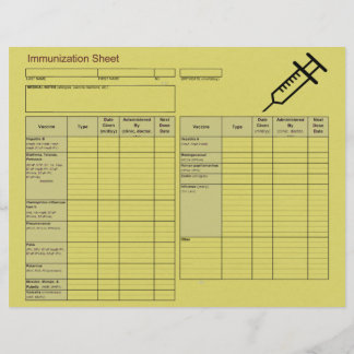 Cutest Creature Immunization Records-Horizontal