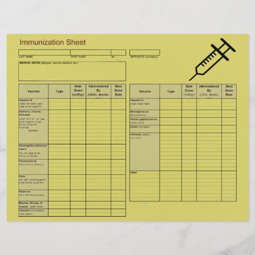 Cutest Creature Immunization Records_Horizontal