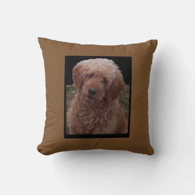 Cutest Dog in the World Throw Pillow (Front)