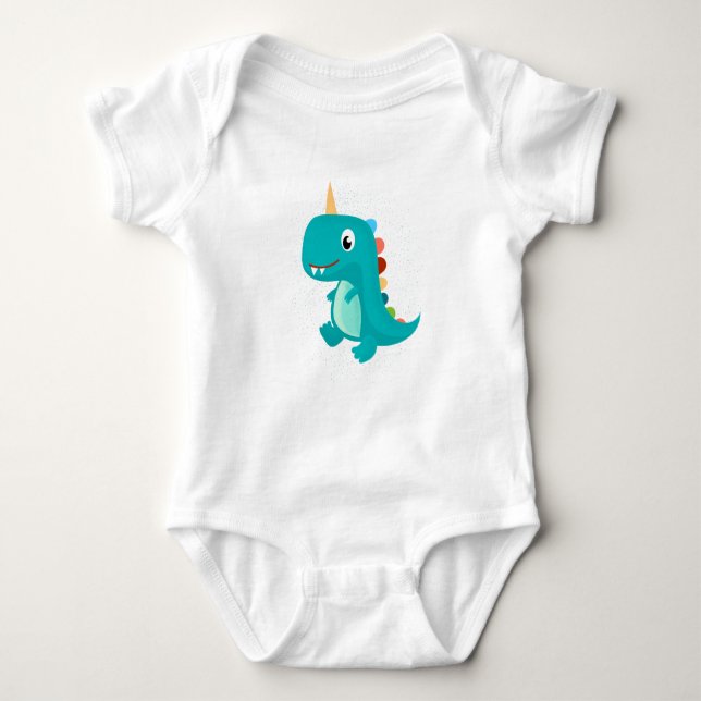 Cutest dragon  baby bodysuit (Front)