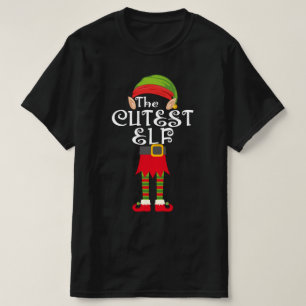 cutest elf family matching christmas T-Shirt