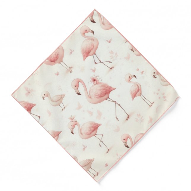 Cutest Flamingo Flock Bandana (Front)