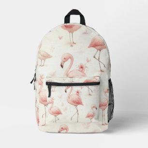 Cutest Flamingo Flock Printed Backpack