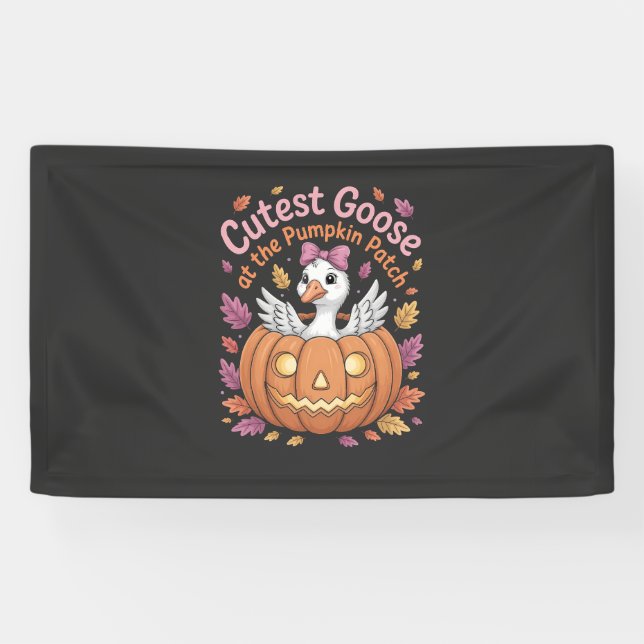 Cutest Goose at the Pumpkin Patch Thanksgiving   Banner (Horizontal)