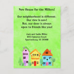 Cutest House On The Block New Address Moving Cards at Zazzle