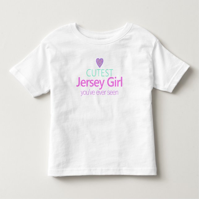 Cutest jersey Girl Toddler T-shirt (Front)