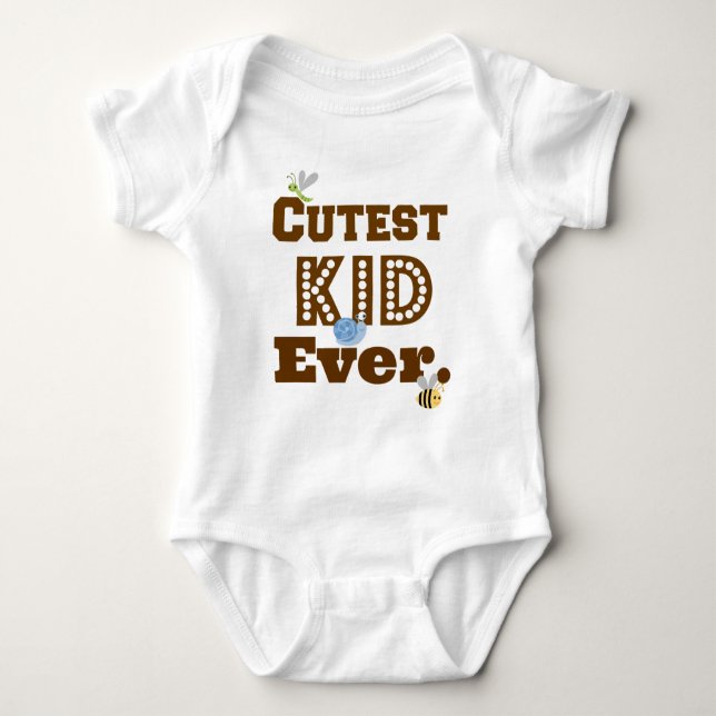 Cutest Kid Ever Baby Bodysuit (Front)