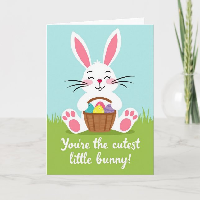 Cutest Little Bunny Friend Card (Front)