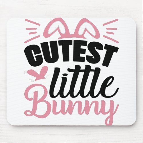 Cutest Little Bunny Mouse Pad