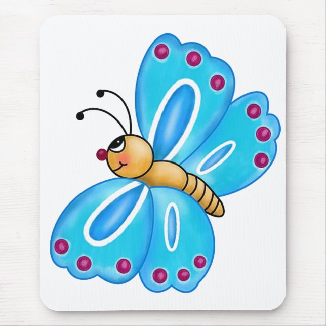 Cutest Little Butterfly Mouse Pad (Front)