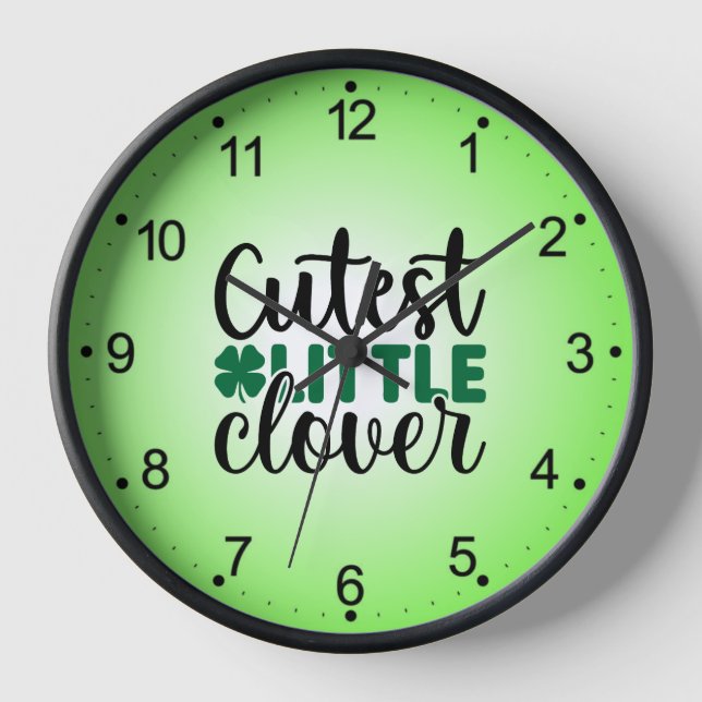 Cutest Little Clover Charm-61277 Clock (Front)