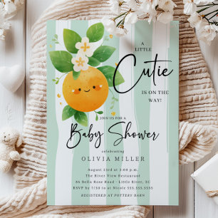 Cutest Little Cutie Baby Shower Invitation