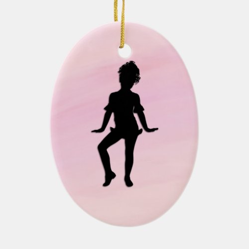 Cutest Little Dancer Ceramic Ornament