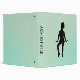 Cutest Little Dancer Green 3 Ring Binder