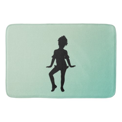 Cutest Little Dancer Green  Bath Mat