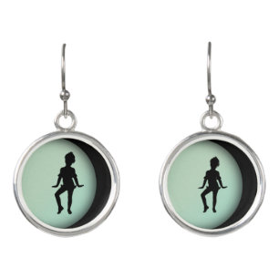 Cutest Little Dancer Green  Earrings