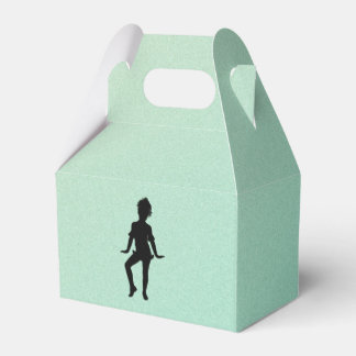Cutest Little Dancer Green  Favor Boxes