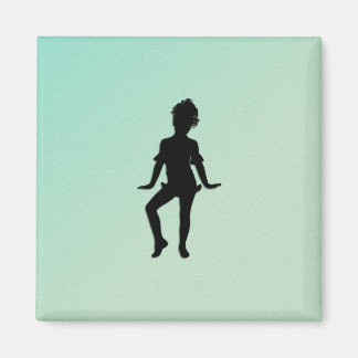 Cutest Little Dancer Green  Magnet