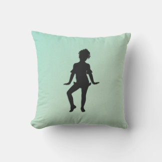 Cutest Little Dancer Green  Outdoor Pillow