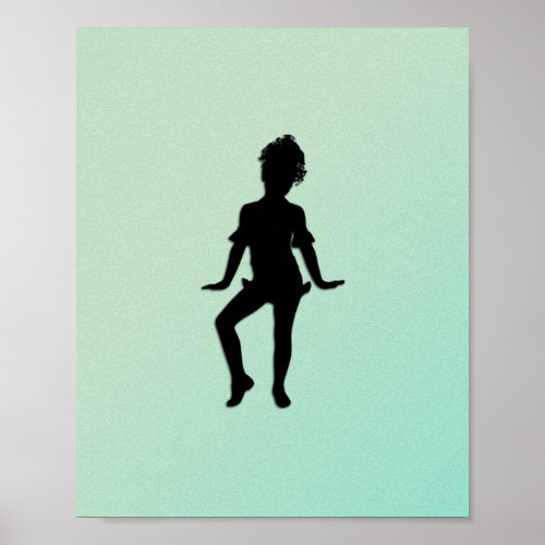 Cutest Little Dancer Green  Poster