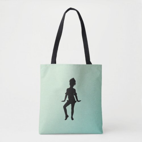 Cutest Little Dancer Green Tote Bag