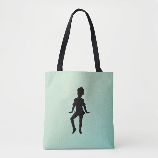 Cutest Little Dancer Green Tote Bag (Front)