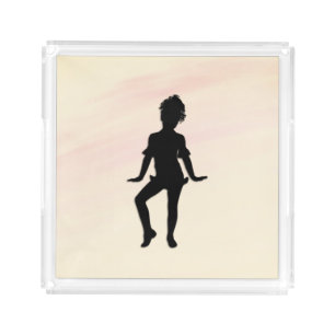 Cutest Little Dancer Mellow Yellow Acrylic Tray