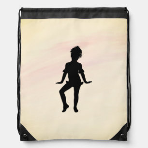 Cutest Little Dancer Mellow Yellow Drawstring Bag