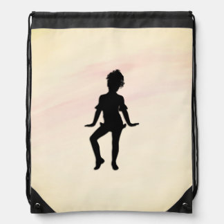 Cutest Little Dancer Mellow Yellow Drawstring Bag