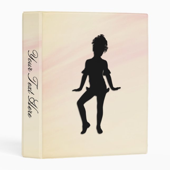 Cutest Little Dancer Mellow Yellow Mini Binder (Front/Spine)