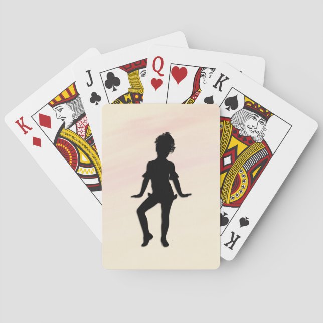 Cutest Little Dancer Mellow Yellow Poker Cards (Back)
