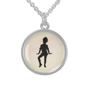 Cutest Little Dancer Mellow Yellow Sterling Silver Necklace