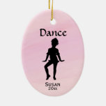 Cutest Little Dancer Name / Date Ceramic Ornament