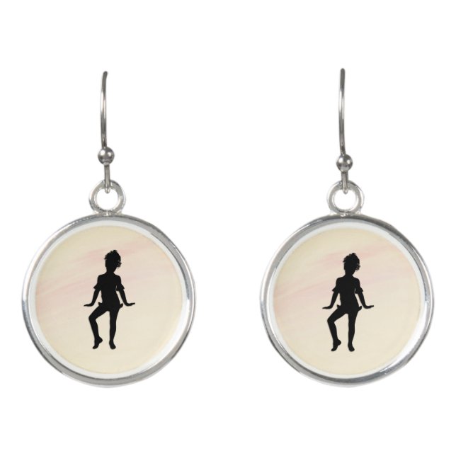 Cutest Little Dancer Pink Earrings (Front)