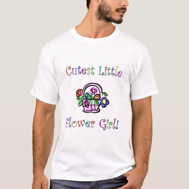 Cutest Little Flower Girl T-Shirt (Front)