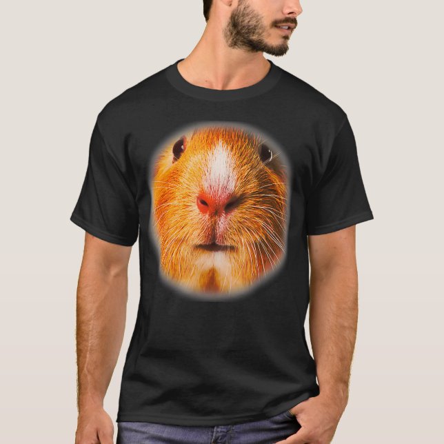 Cutest Little Guinea Pig Face T-Shirt (Front)