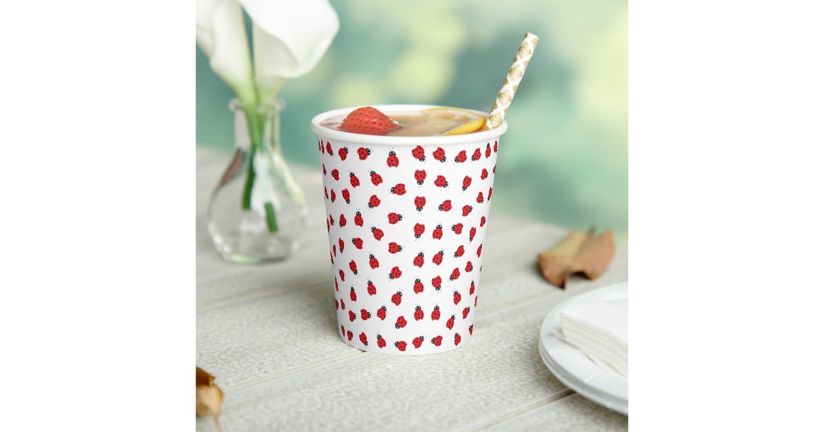 Cutest Little Ladybug Kids Birthday Party Paper Cups | Zazzle