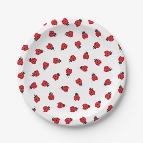 Cutest Little Ladybug Kids Birthday Party  Paper Plates