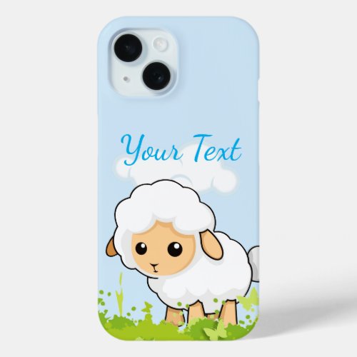 Cutest Little Lamb iPhone 15 Case