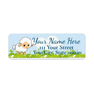 Cutest Little Lamb Label