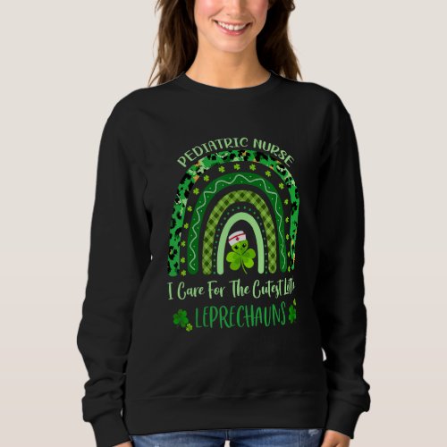 Cutest Little Leprechaun Pediatric Nurse St Patric Sweatshirt