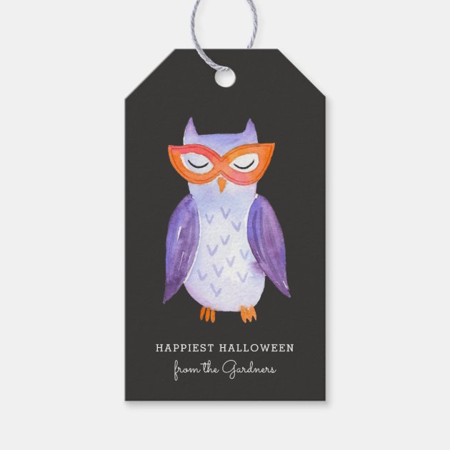 Cutest Little Owl Halloween Treat Tags