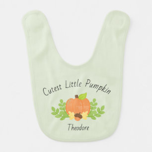 Cutest Little Pumpkin Baby Boy Bib