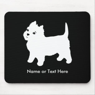 Cutest Little Westie Dog - Westhighland Terrier Mouse Pad