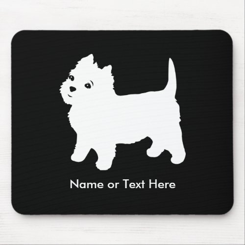 Cutest Little Westie Dog _ Westhighland Terrier Mouse Pad