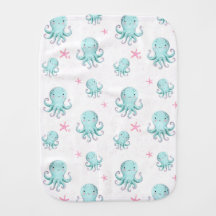 Cutest octopus with stars, underwater design