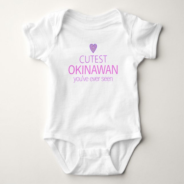 Cutest Okinawan Baby Bodysuit (Front)