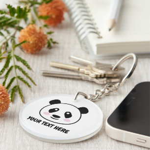 Cutest panda bear cartoon keychain gift